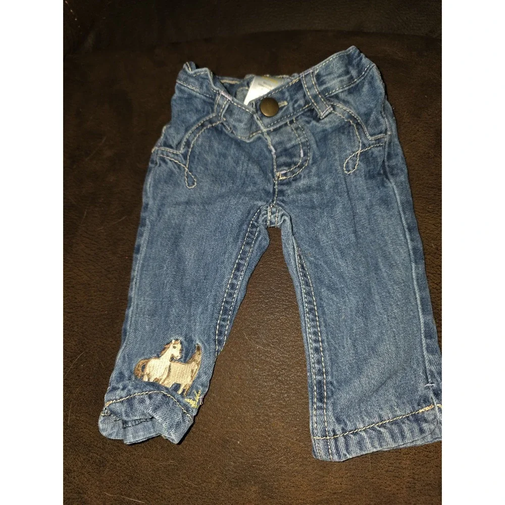 Gymboree outlet cowgirls at heart horse jeans size 3 6 months